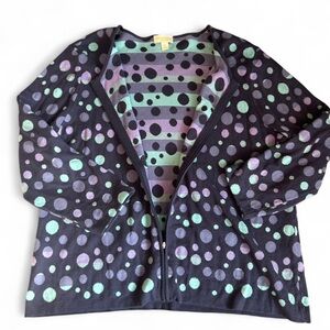 Appleseed’s Polka Dot Cardigan 2X